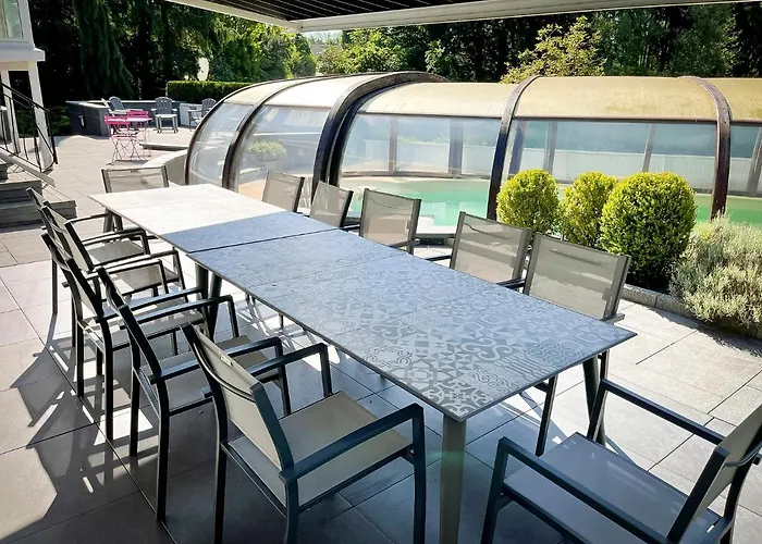 250m2 Avec Piscine Chauffee & & Kota-grill & Sauna